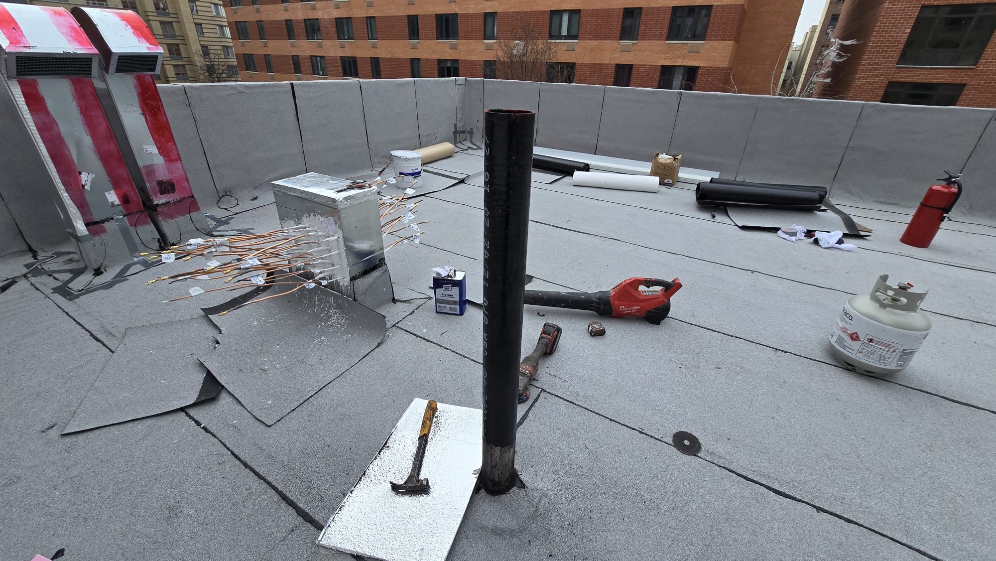 Rooftop HVAC Penetrations & Flat Roof